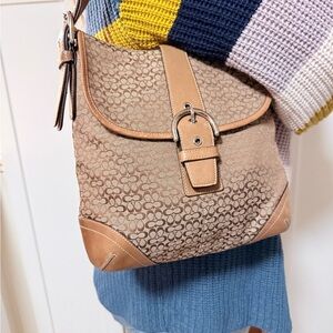 Vintage Coach Crossbody Logo Handbag Model 6376.